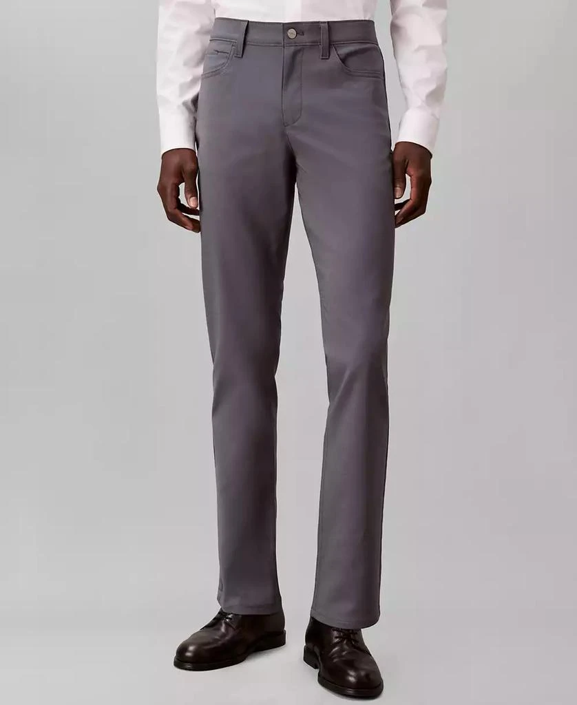 calvin klein men's slim-fit stretch dress pants Black 42x30 NWT Ready to wear Calvin Klein Men's Slim-Fit Wool-Blend