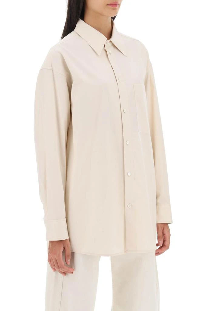 Lemaire oversized shirt in poplin 2