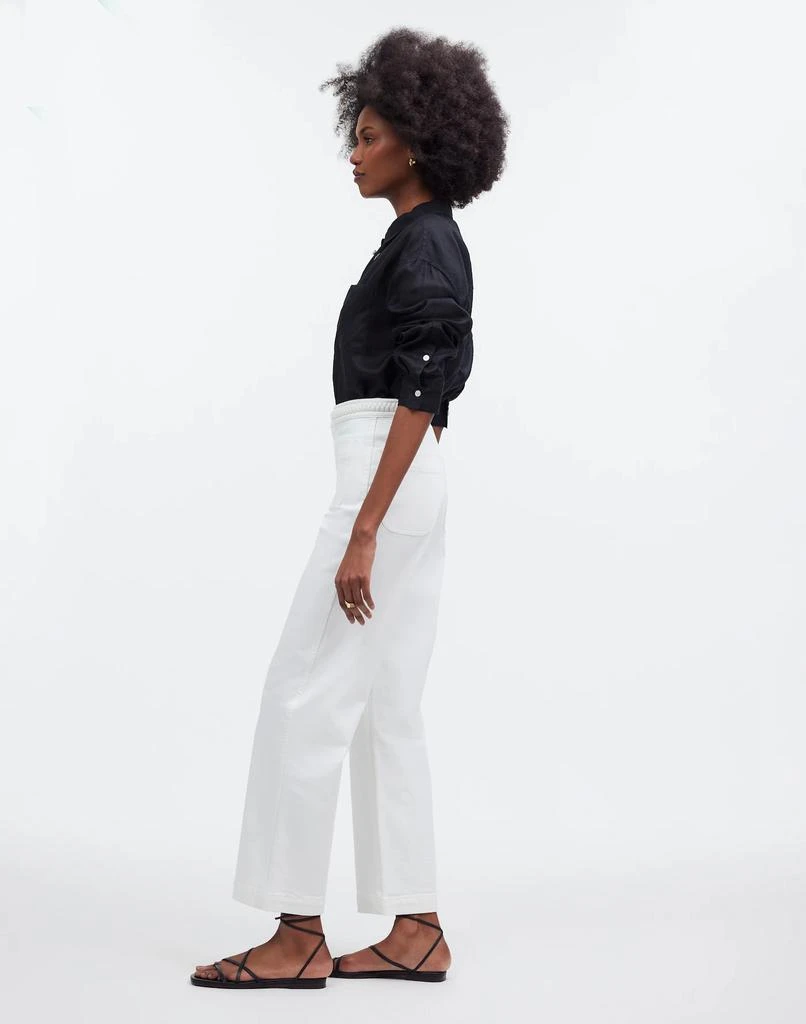Madewell Madewell x Lisa Says Gah! The Perfect Vintage Wide-Leg Crop Jean in Eyelet White 3