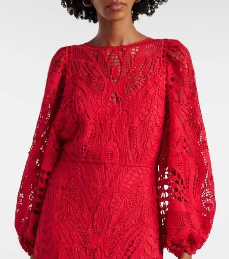 Farm Rio Nature guipure lace maxi dress 4