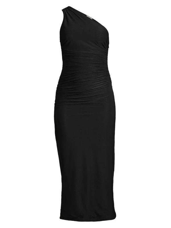 Jason Wu Ruched One Shoulder Midi Dress 5