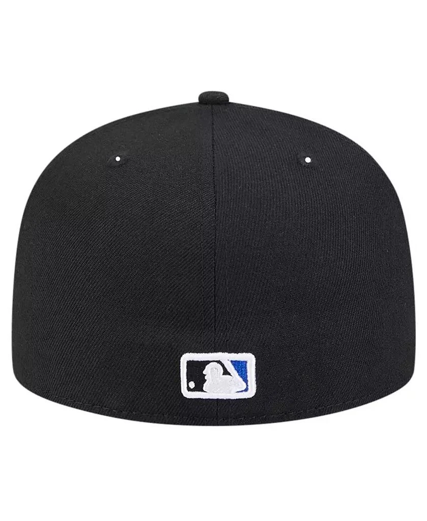 New Era Men's Black Kansas City Royals Checkered Undervisor 59FIFTY Fitted Hat 3