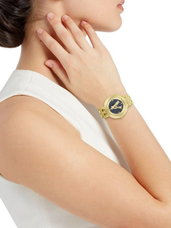 Versace Thea IP Yellow Gold Stainless Steel Bracelet Watch/38MM 2