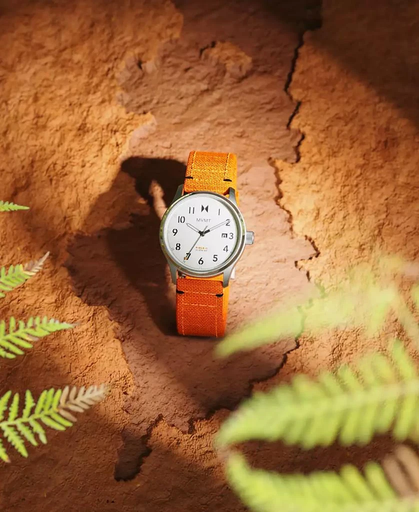 MVMT Field II Men's Orange Nylon Watch 41mm 10