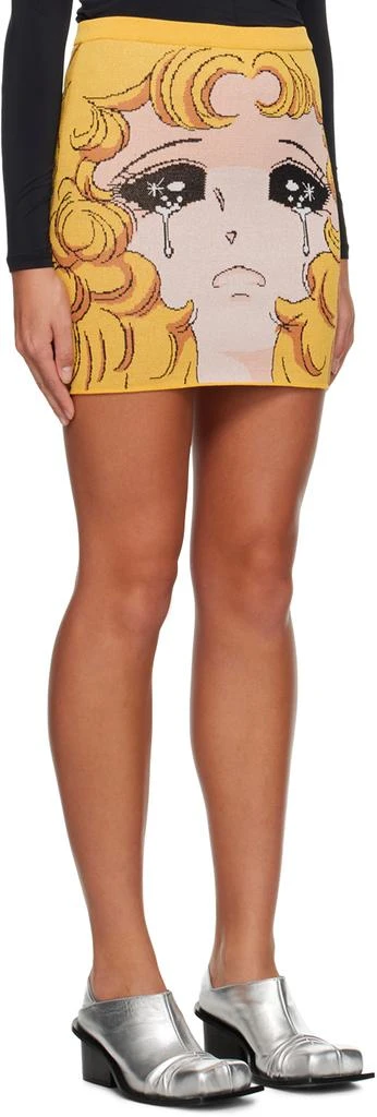 pushBUTTON Yellow Crying Girl Miniskirt 2