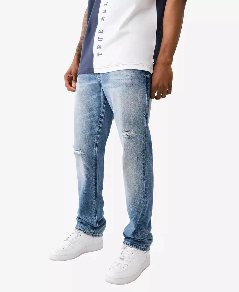 True Religion Men's Ricky Flap Rope Stitch Straight Jean 2