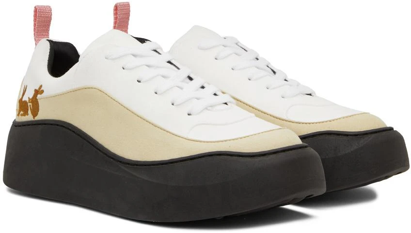 Carne Bollente White & Beige Classic Sneakers 4