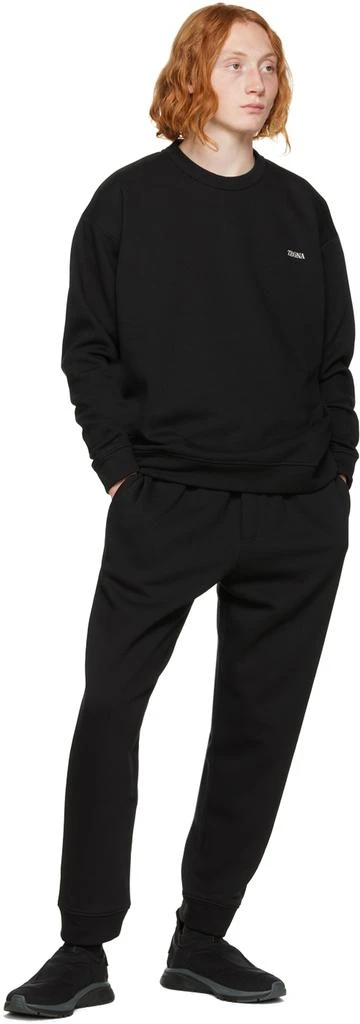 ZEGNA Black Essential Lounge Pants 4