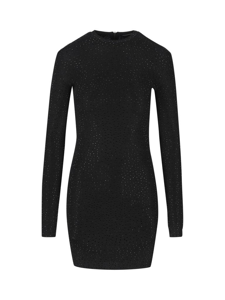 Balenciaga Black stretch nylon mini dress - Dresses & Skirts