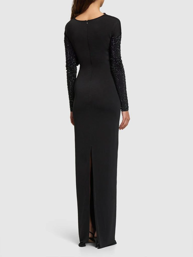 16ARLINGTON Impala Embellished Jersey Long Dress 2