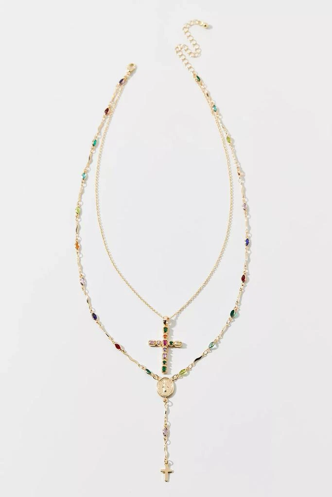 Urban Outfitters Blair Cross Layered Necklace 2