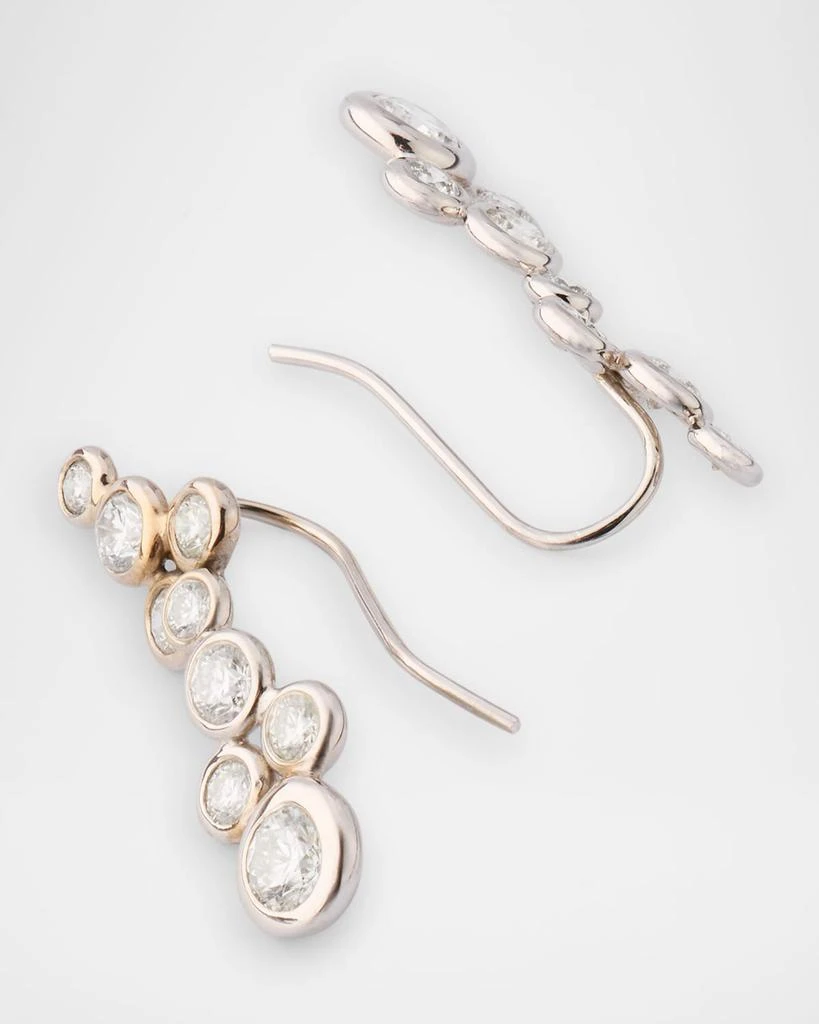 NM Estate Estate 18K White Gold Diamond Dangle Drop Earrings 4