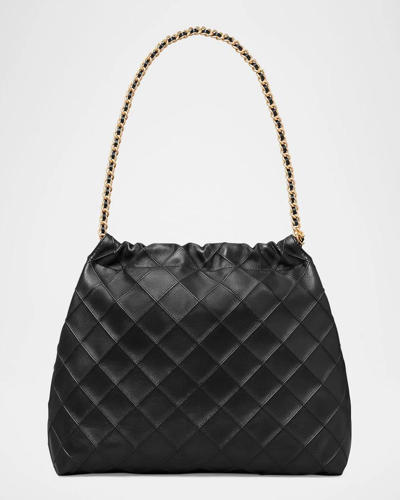 Tory Burch Fleming Chain Quilted Leather Hobo Bag 2