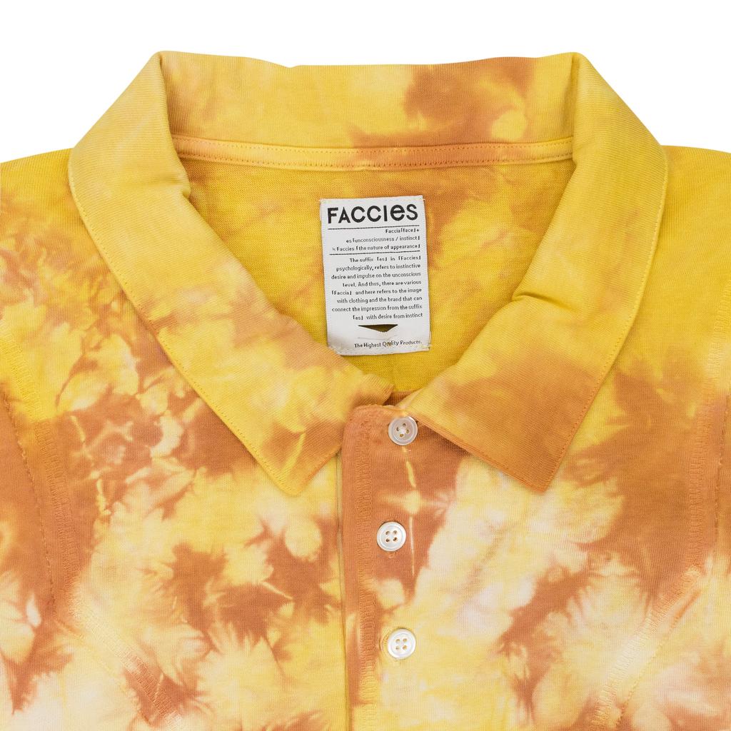 FACCIES Faccies Tie Dye Western Polo - Orange