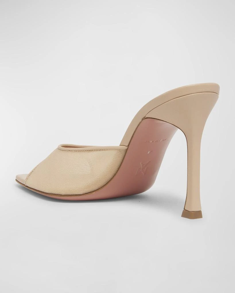 Amina Muaddi Alexa Mesh Slide Sandals 3