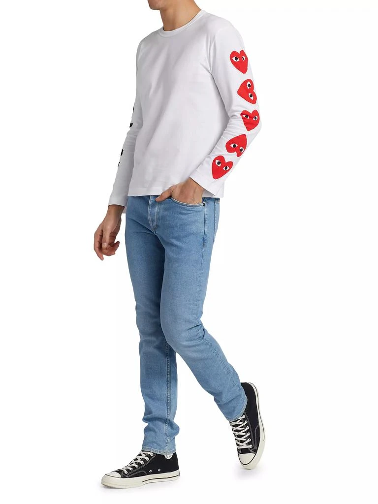 Comme des Garcons Multi-Heart Long-Sleeve T-Shirt 2