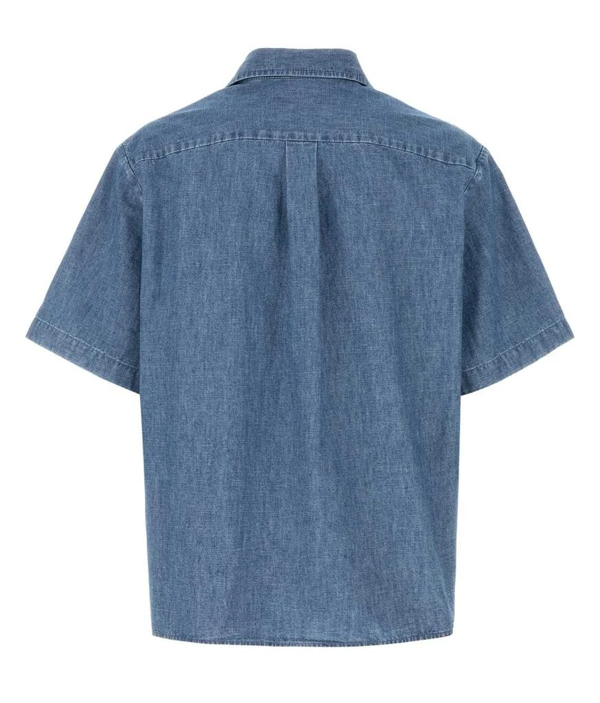 Valentino Valentino Straight Hem Denim Bowling Shirt 2