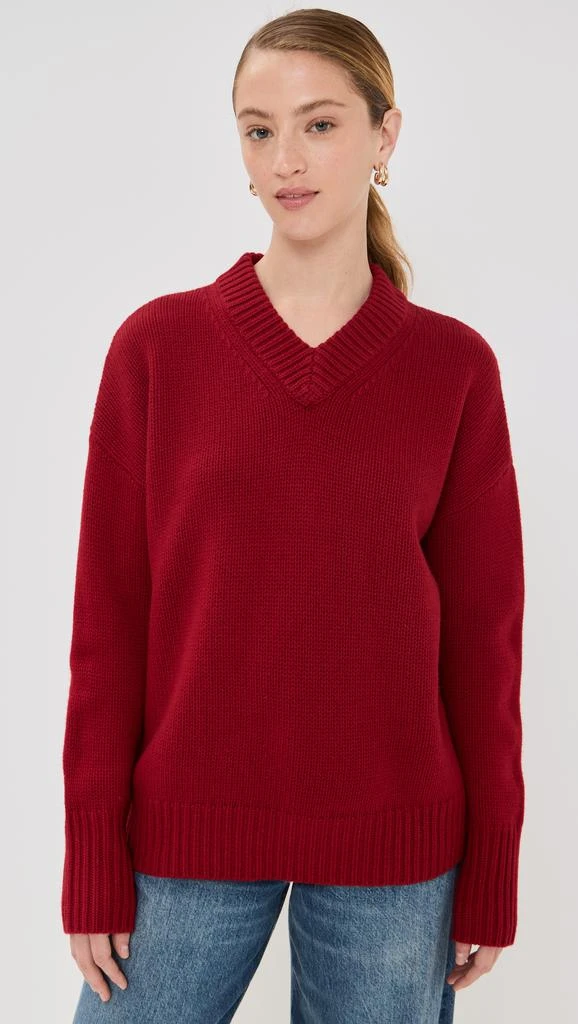 La Ligne Solid Marin V Neck Sweater 6