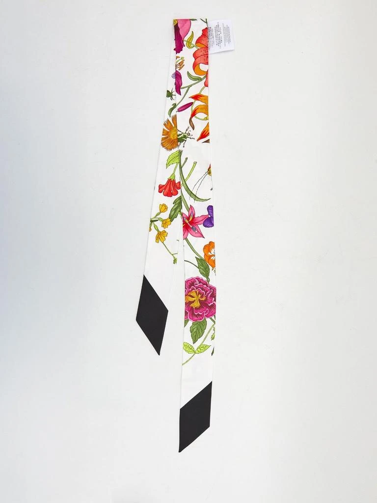 Gucci Gucci Printed Twill Neck Bow