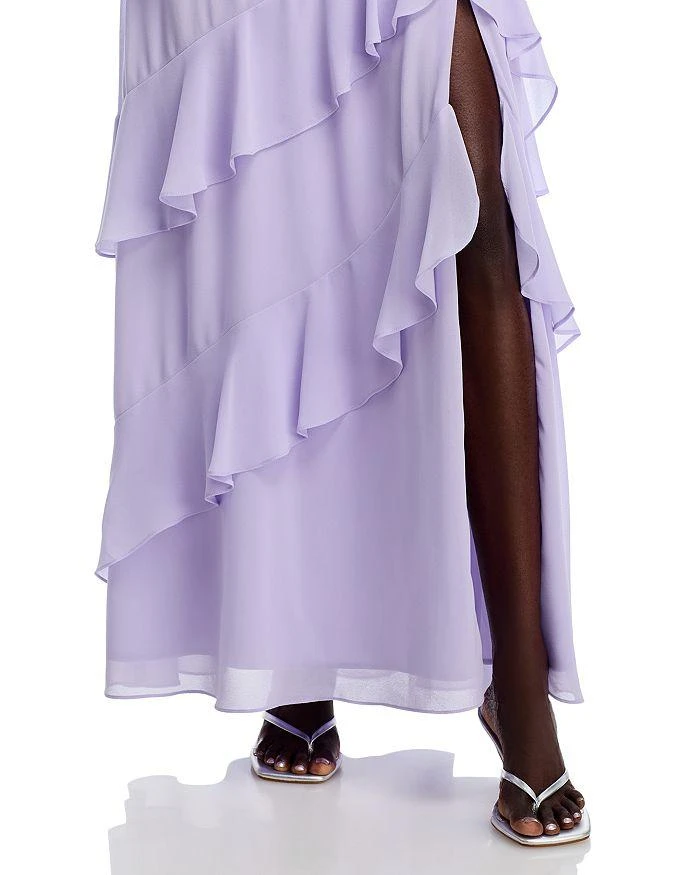 AQUA Chiffon Tiered Ruffled Dress - Exclusive 2