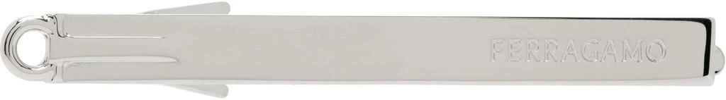 Salvatore Ferragamo Silver Gancio Tie Bar 1