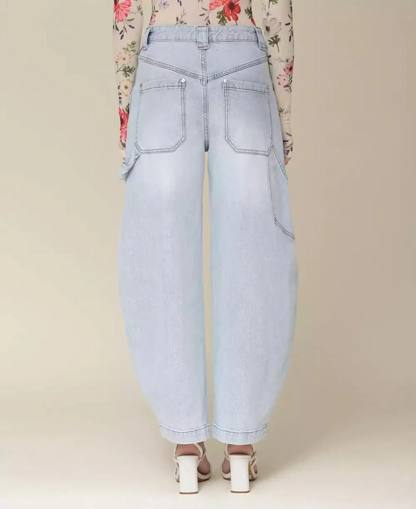 Avec Les Filles Women's High-Rise Barrel-Leg Jeans 2