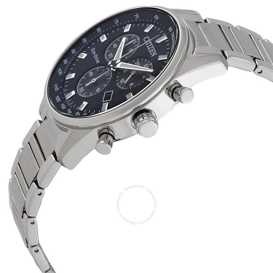 Citizen Chronograph Blue Dial Stainless Steel Men's Watch AT2390-82L 2