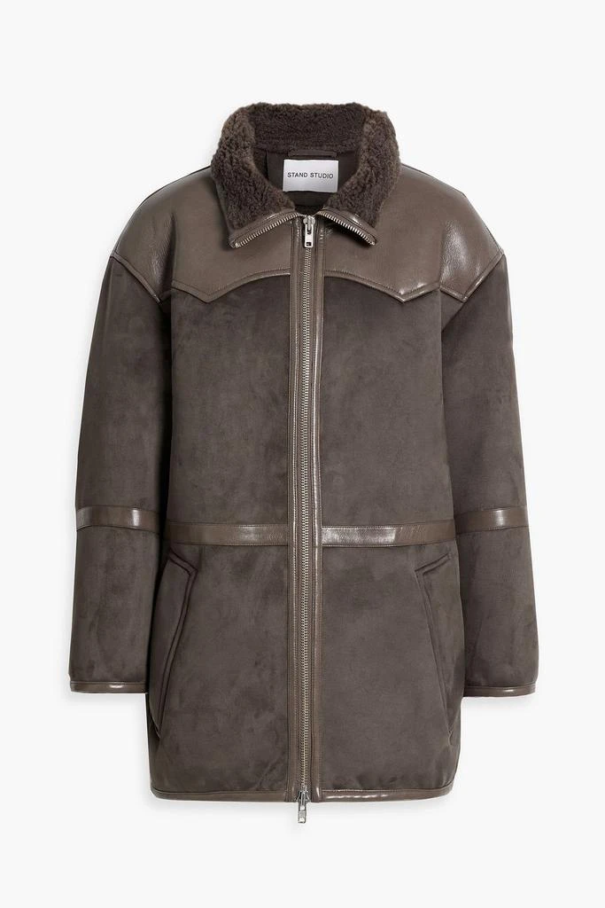STAND STUDIO Rylee faux shearling jacket 1