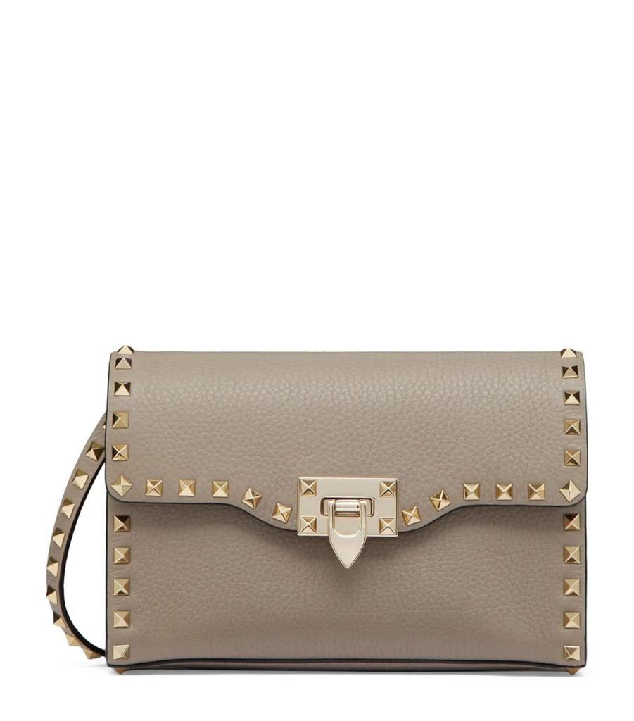 Valentino Calf Leather Rockstud Alcove Shoulder Bag 1