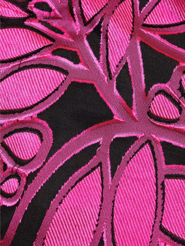 Milly Judith Pink Palm Jacquard Dress 7