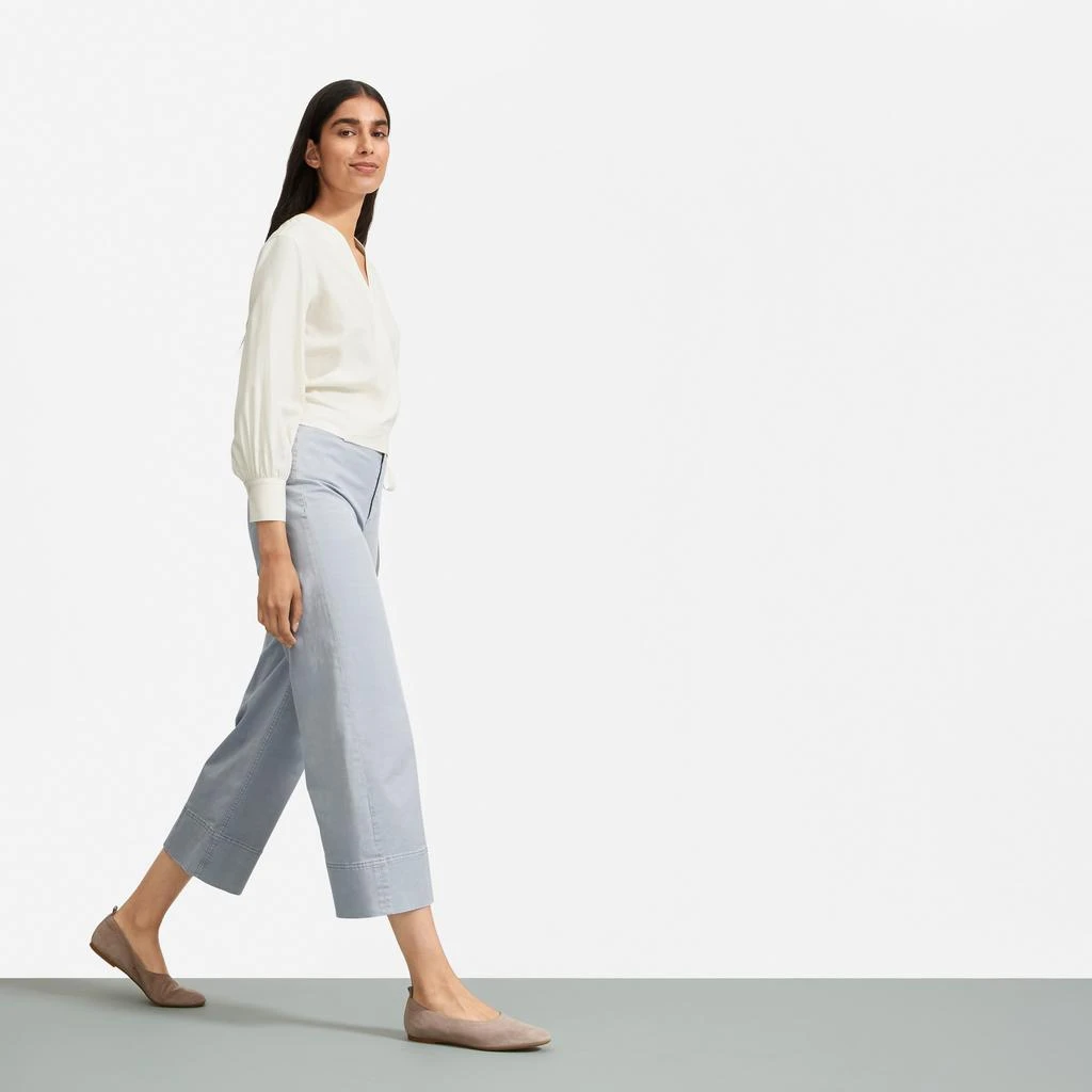Everlane The Washable Silk Wrap Top 4