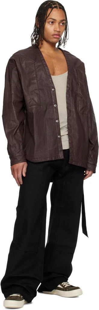 Rick Owens Black Concordians Strobe Double Knee Jeans 4