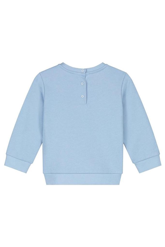 Shop Fendi Kids Logo Embroidered Crewneck Sweatshirt on Sale