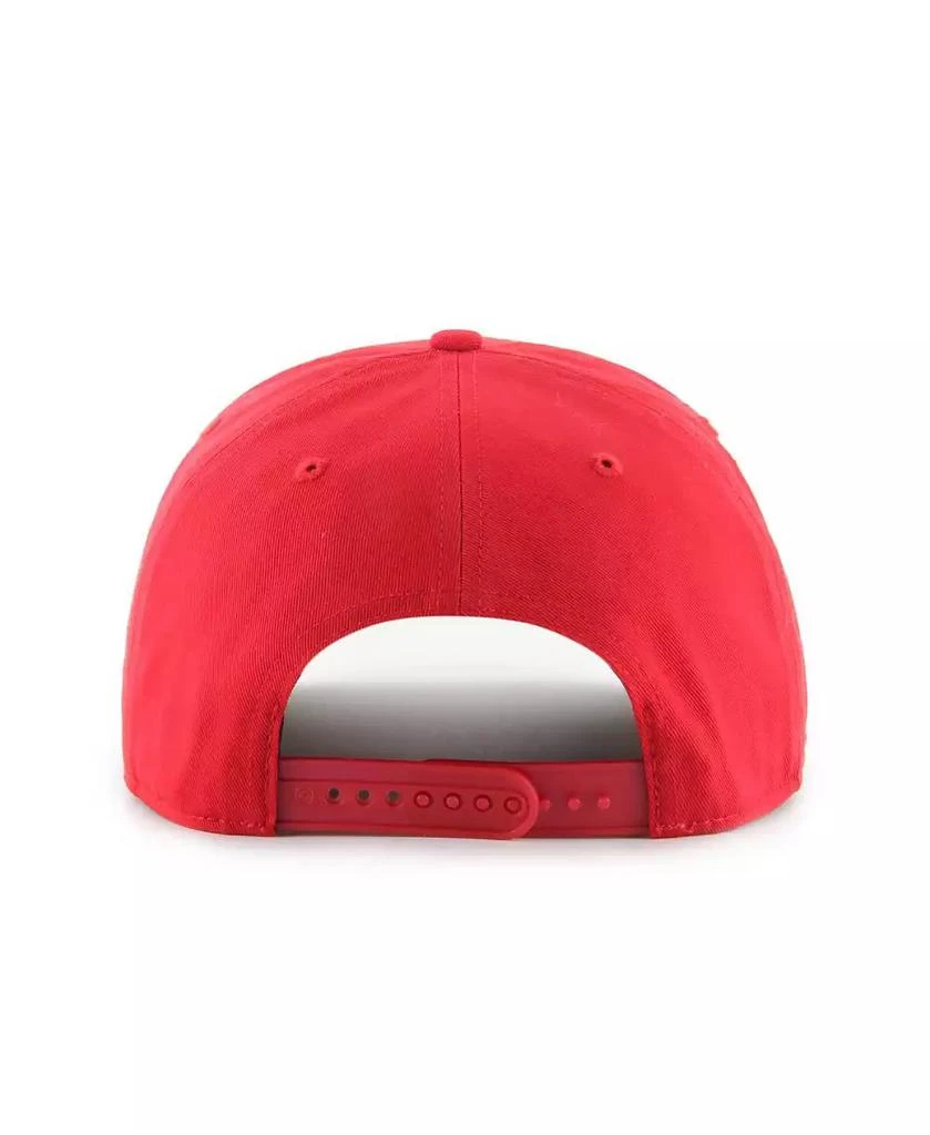 47 Brand Men's Scarlet Ohio State Buckeyes Flip Script Hitch Adjustable Hat 3