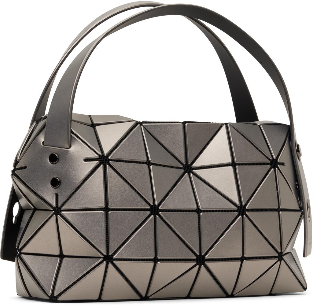 Issey Miyake Silver Boston Bag