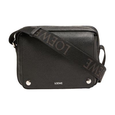 Loewe XS Pebble messenger bag in grained calfskin - Shoulder