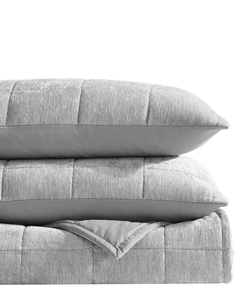 Vera Wang Chenille Box Solid 3-Pc. Quilt Set 7