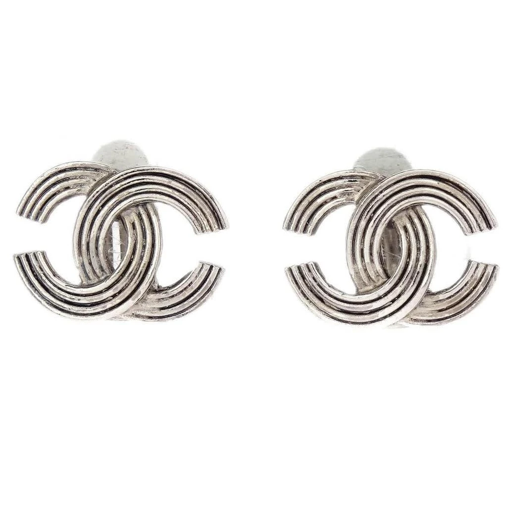 Chanel Cc Clip-On Earrings Metal _Plated Earrings Jewelry (Pre-Owned)