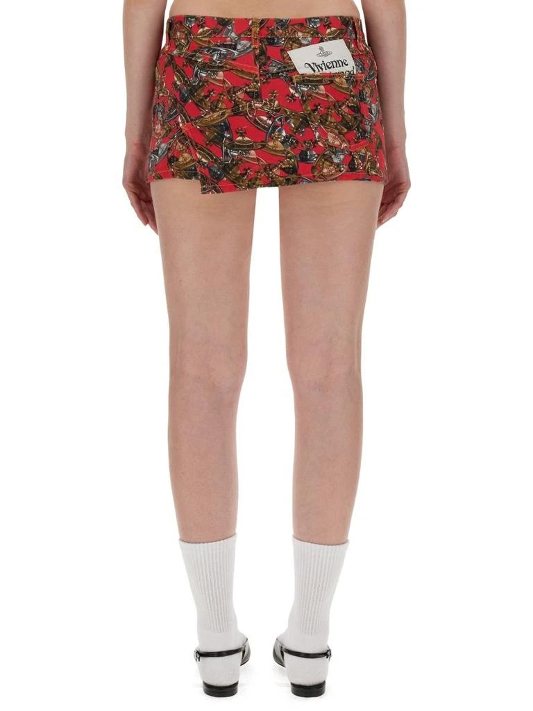 Vivienne Westwood Vivienne Westwood Foam Crazy Orb-Print Mini Skirt 2