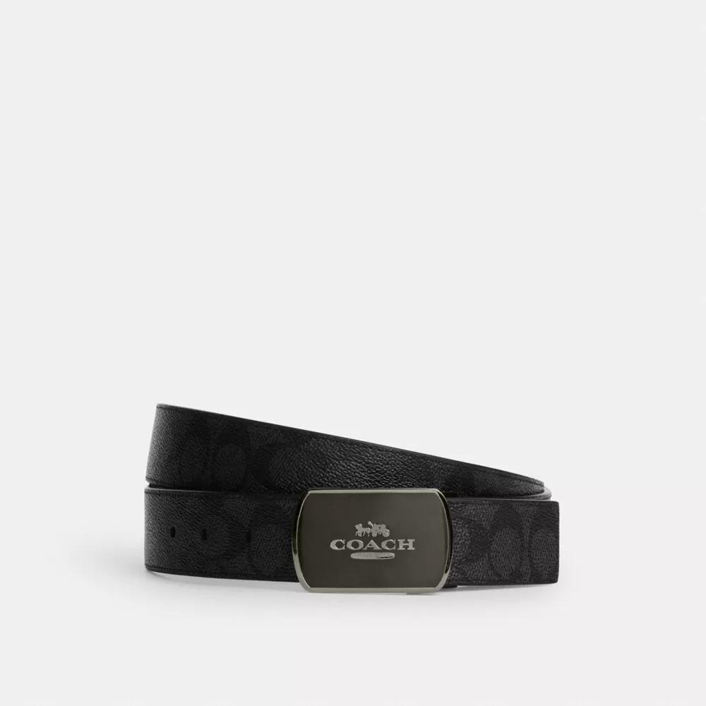Coach Plaque Buckle Cut To Size Reversible Belt, 38 Mm