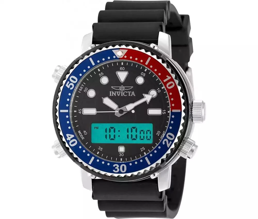 Invicta Men's 49451 Pro Diver Digital, Quartz Electronic, PC21AF Black Dial Watch 2