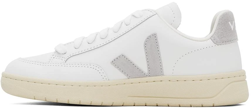 Veja White V-12 Leather Sneakers 3