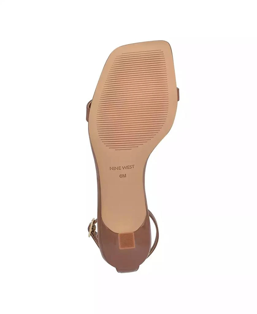 Nine West Women's Ripe Square Toe Kitten Heel Dress Sandals 5