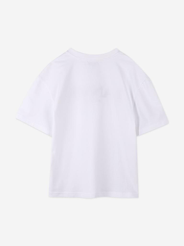 Lanvin Boys Embroidered Logo T-Shirt in White