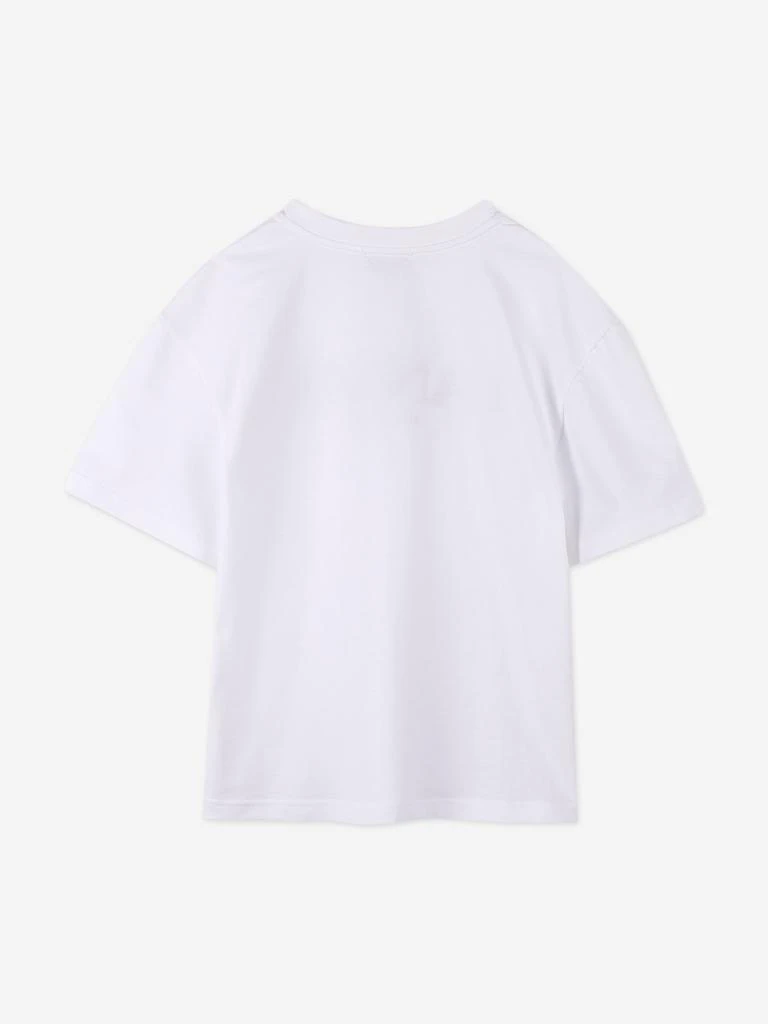 Lanvin Boys Embroidered Logo T-Shirt in White 2