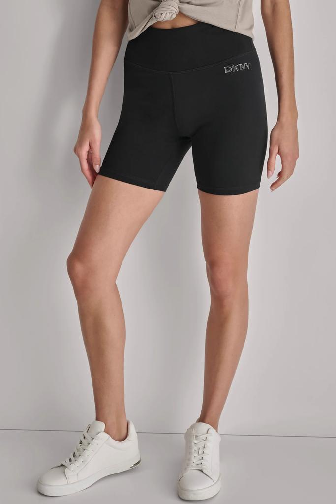 DKNY MID-RISE LOGO BIKER SHORT