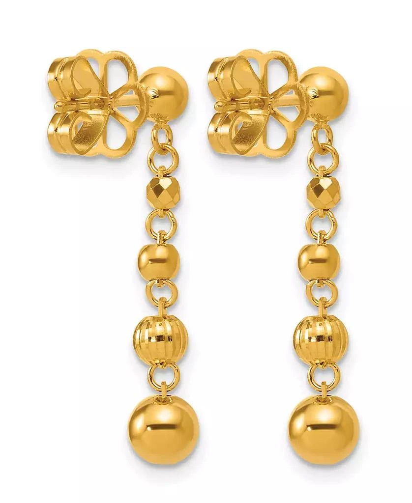 Macy's Beaded Drop Earrings in 24k Yellow Gold 3