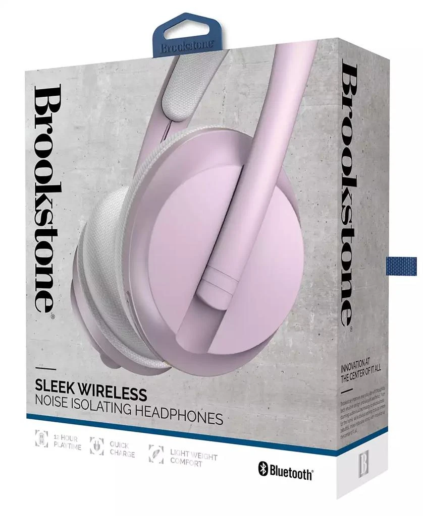 Brookstone Sleek Wireless Noise Isolating Headphones 5