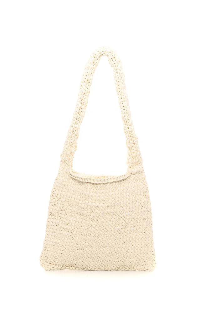 Shop The Row Didion Knit Cotton Shoulder Bag White OS Moda