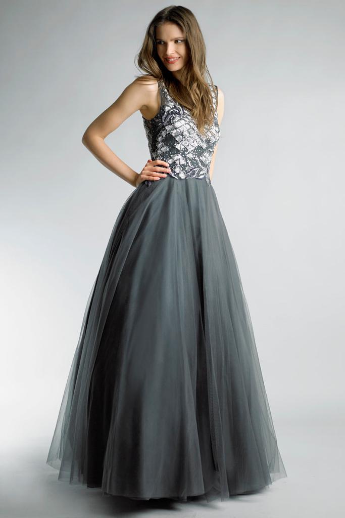 Basix Black Label Sleeveless Evening Gown